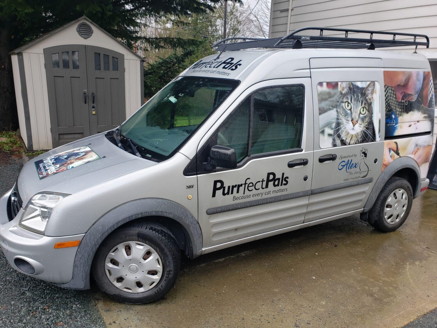 2019 – Transport Van Purchased & Wrap Donated by Alex the Cat Groomer